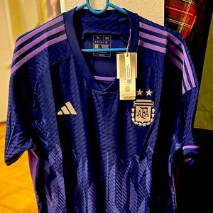 Authentic Official Game 2022 Argentina Away Jersey
